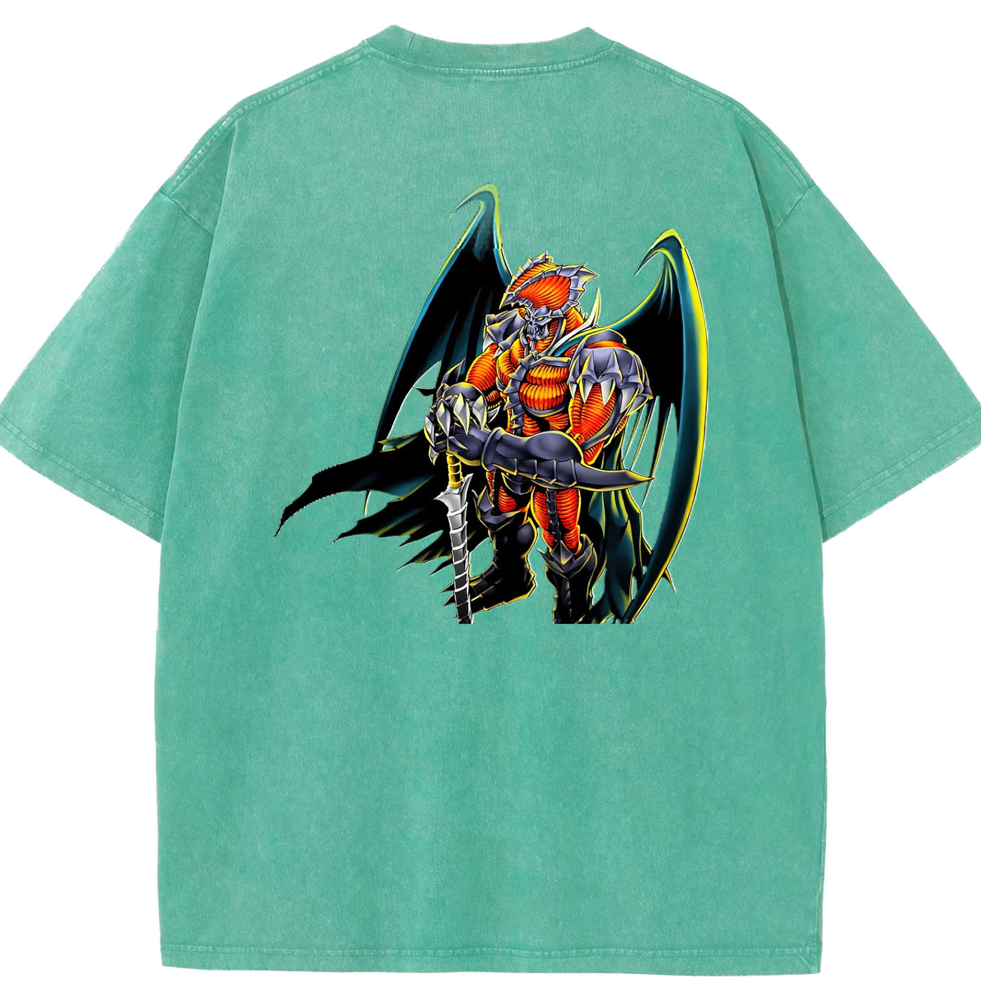 （画像用） 遊☆戯☆王 Yu-Gi-Oh! 綿100% ヴィンテージ風 半袖Tシャツ（背面プリント）